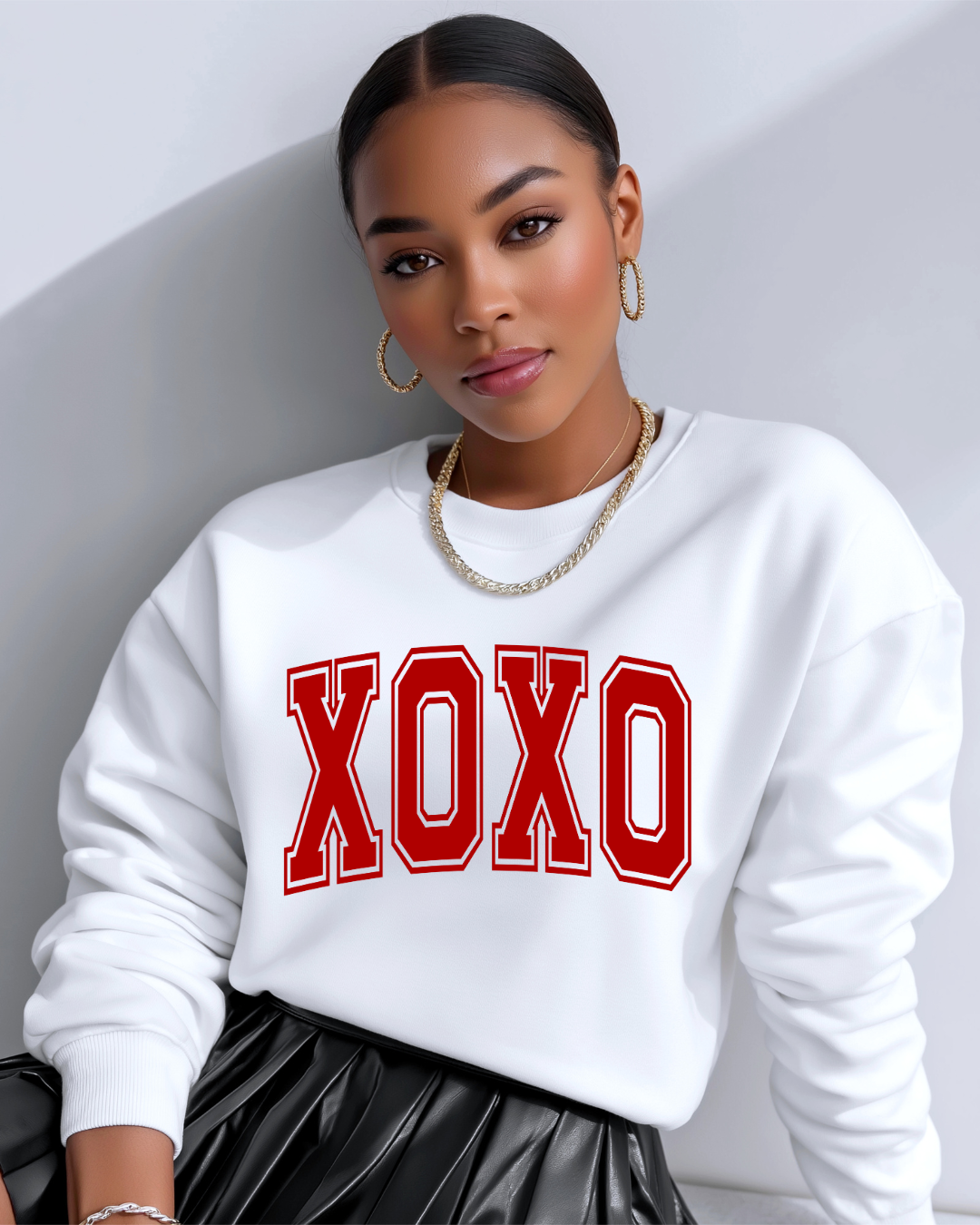 XOXO Varsity Crewneck