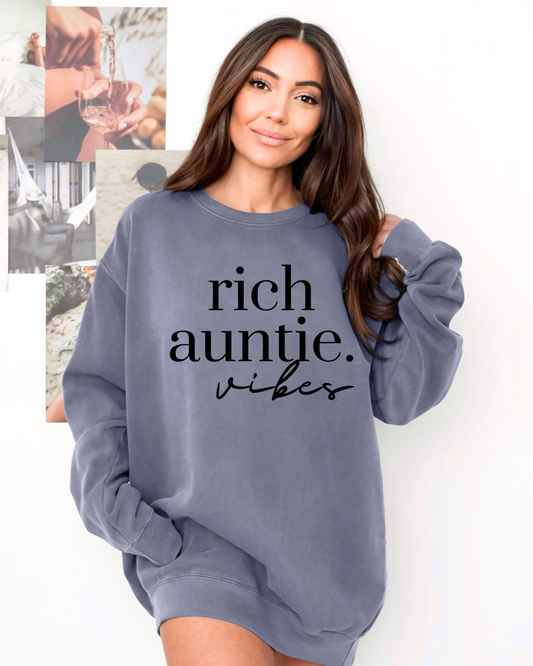 Rich Auntie Vibes Sweater