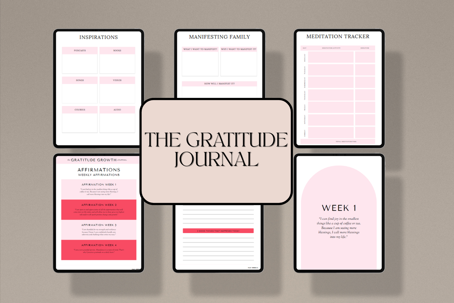 Gratitude Journal Digital |Instant Download