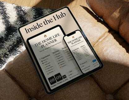 The Home Life Planner (Notion Hub Edition) 80+Planner Tabs |Instant Download