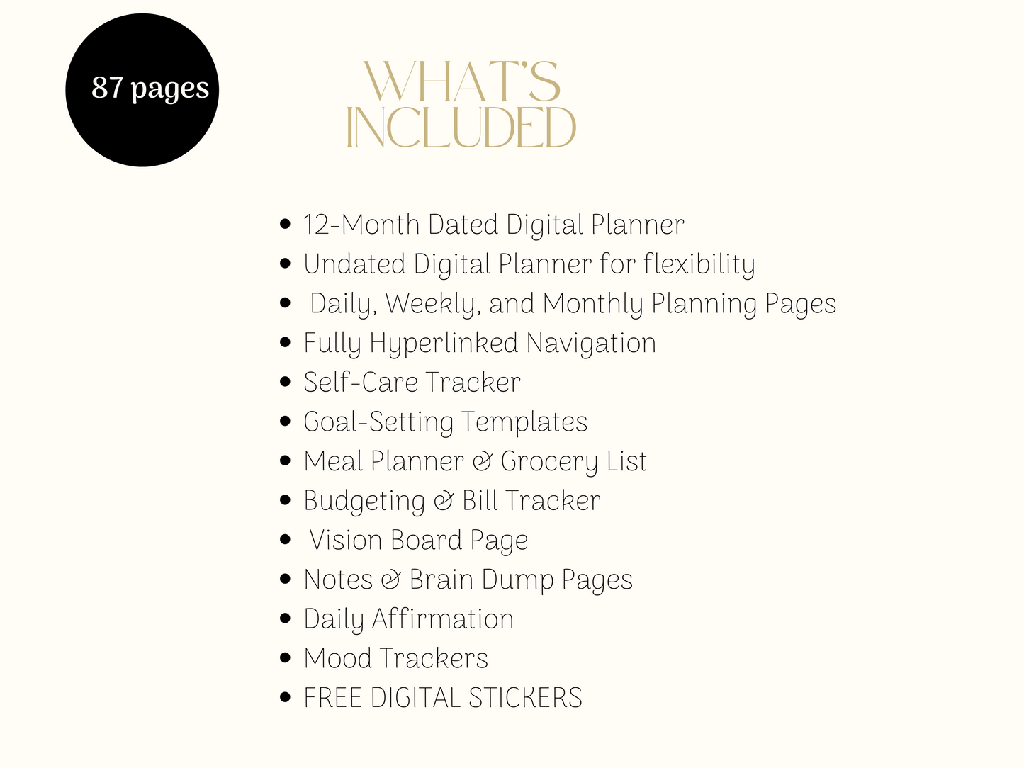 The Ultimate Digital Planner for Busy Moms | Fully Hyperlinked |Instant Download