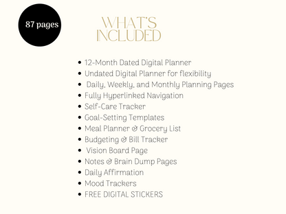 The Ultimate Digital Planner for Busy Moms | Fully Hyperlinked |Instant Download