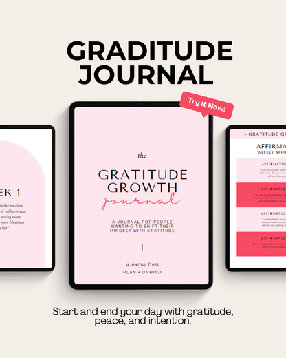 Gratitude Journal Digital |Instant Download