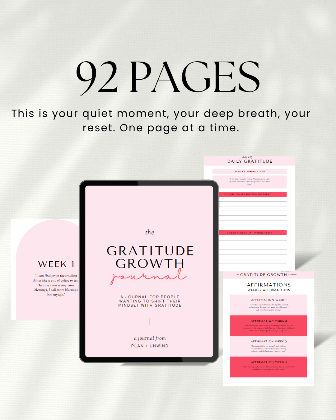 Gratitude Journal Digital |Instant Download