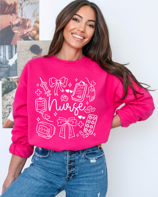 Nurse Doodle Sweater