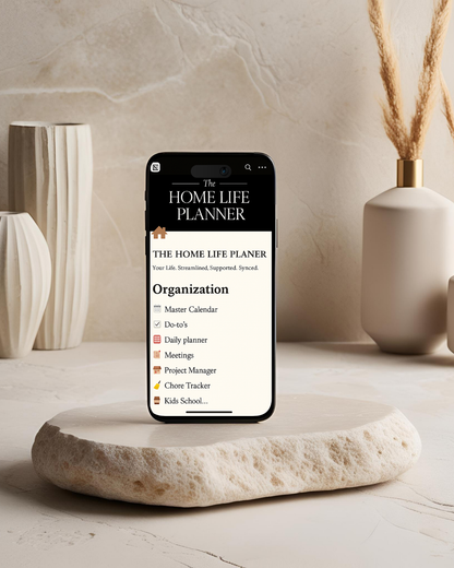 The Home Life Planner (Notion Hub Edition) 80+Planner Tabs |Instant Download