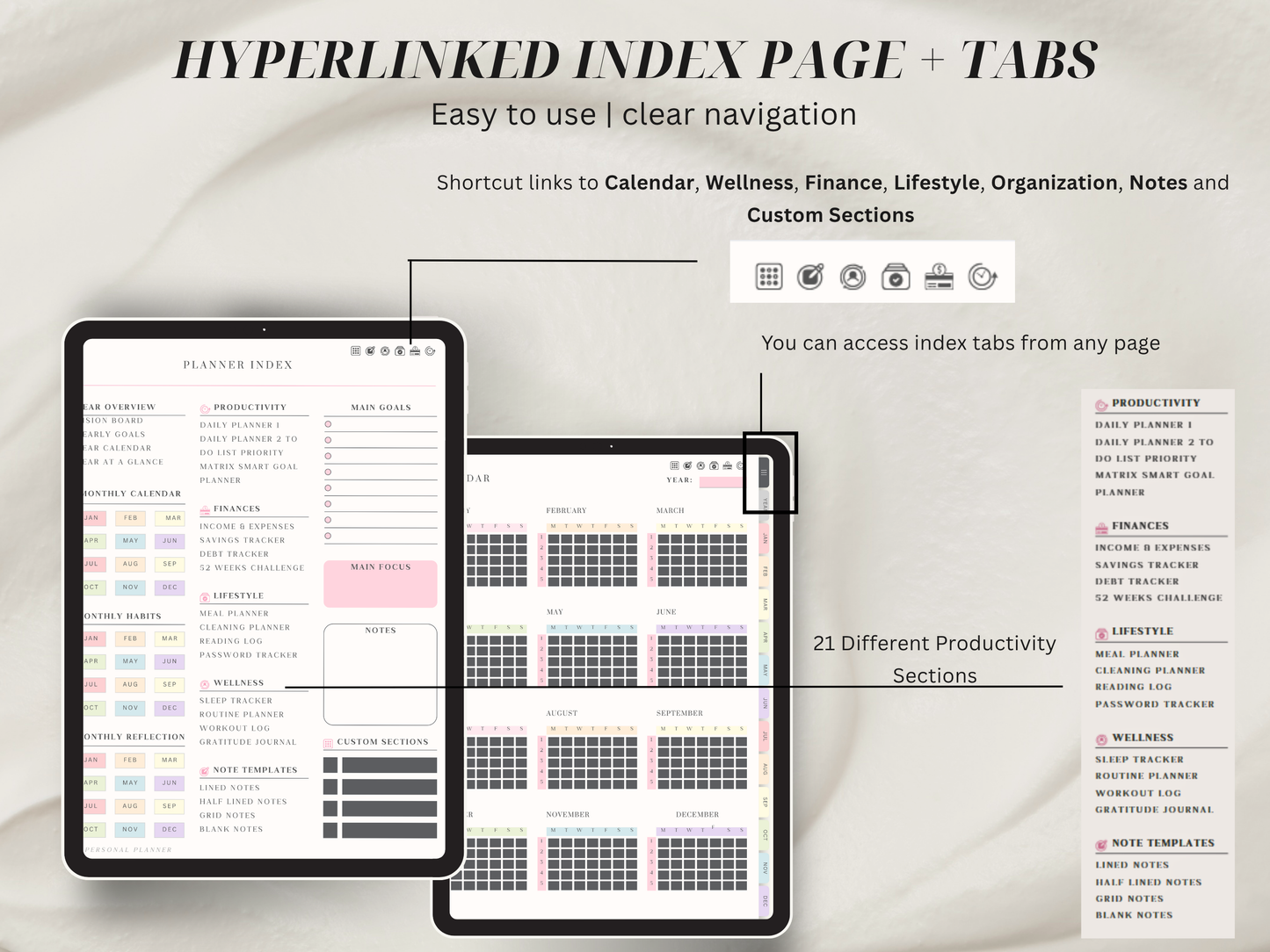 The Ultimate Digital Planner for Busy Moms | Fully Hyperlinked |Instant Download
