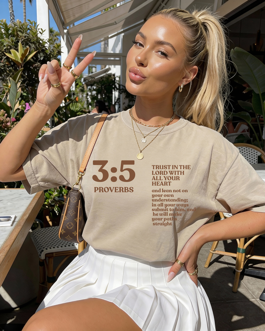 Proverbs 3:5 “Trust” Crewneck Tee
