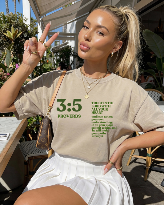 Proverbs 3:5 “Trust” Crewneck Tee